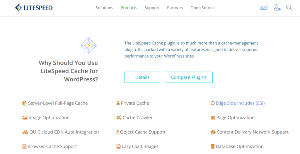 LiteSpeed Cache plugin