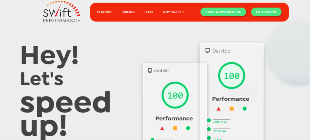 Swift Performance homepage